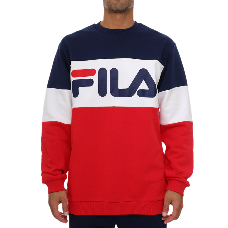 Muški duks Fila STRAIGHT BLOCKED CREW