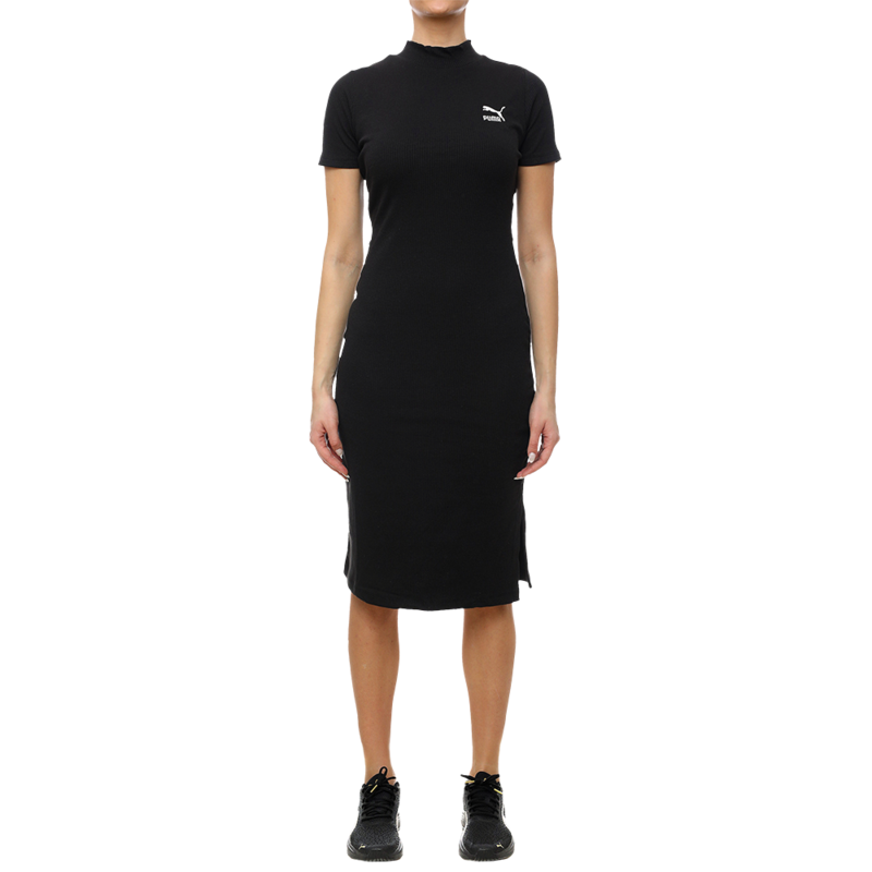 Ženska haljina Puma CLASSICS Ribbed Dress