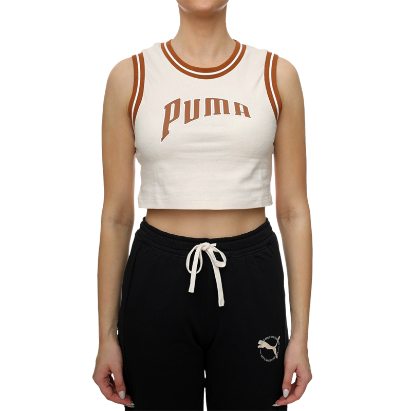 Ženski top Puma TEAM FOR THE FANBASE Graphic Cropped Tee