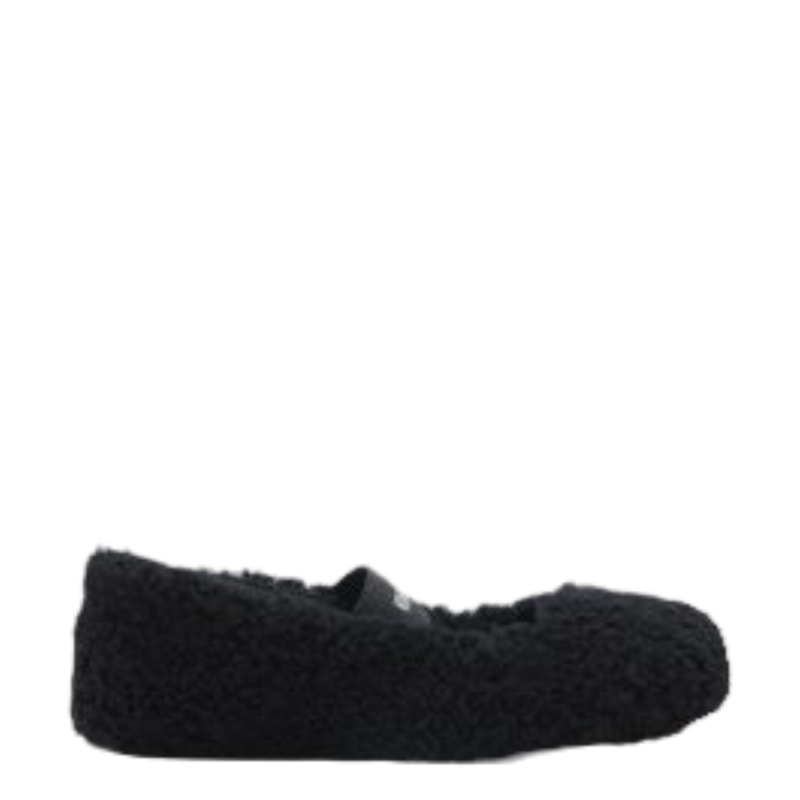Ženske baletanke Mb Shearling ballerina black