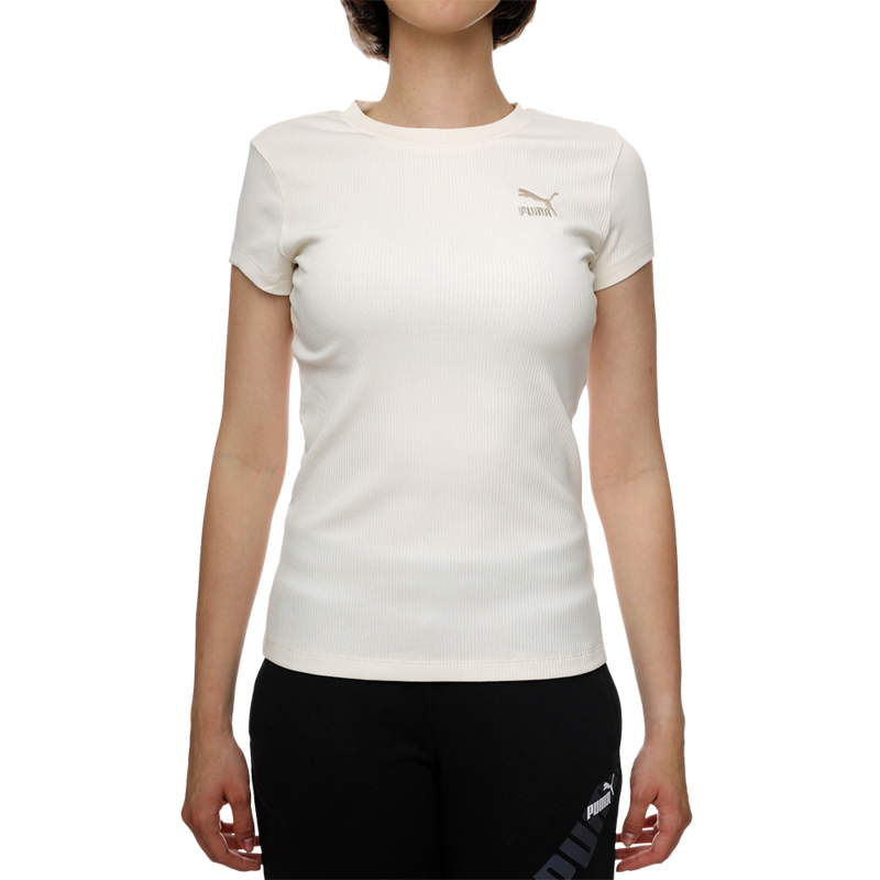 Ženska majica Puma Classics ribbed slim tee