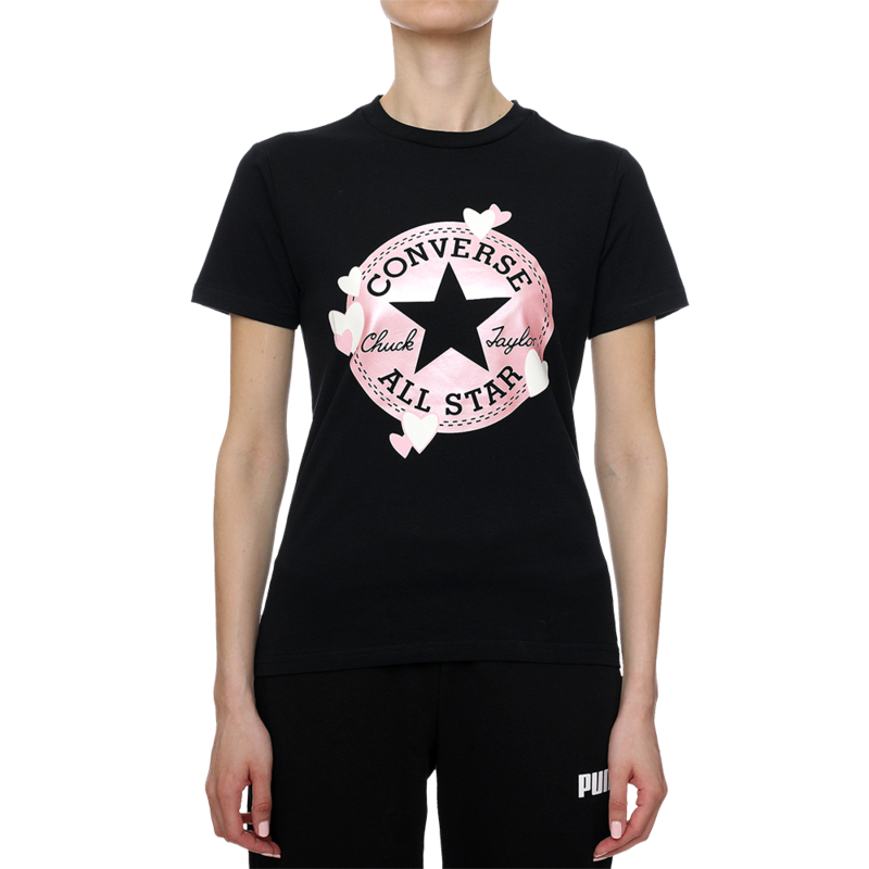 Ženska majica Converse Radiating Love Ss Slim Graphic Tee