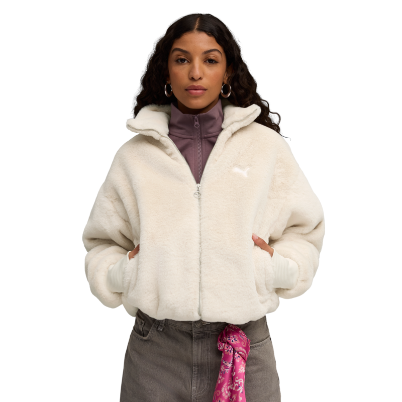 Ženska zimska jakna Puma Wardrobe ess soft fleece jacket
