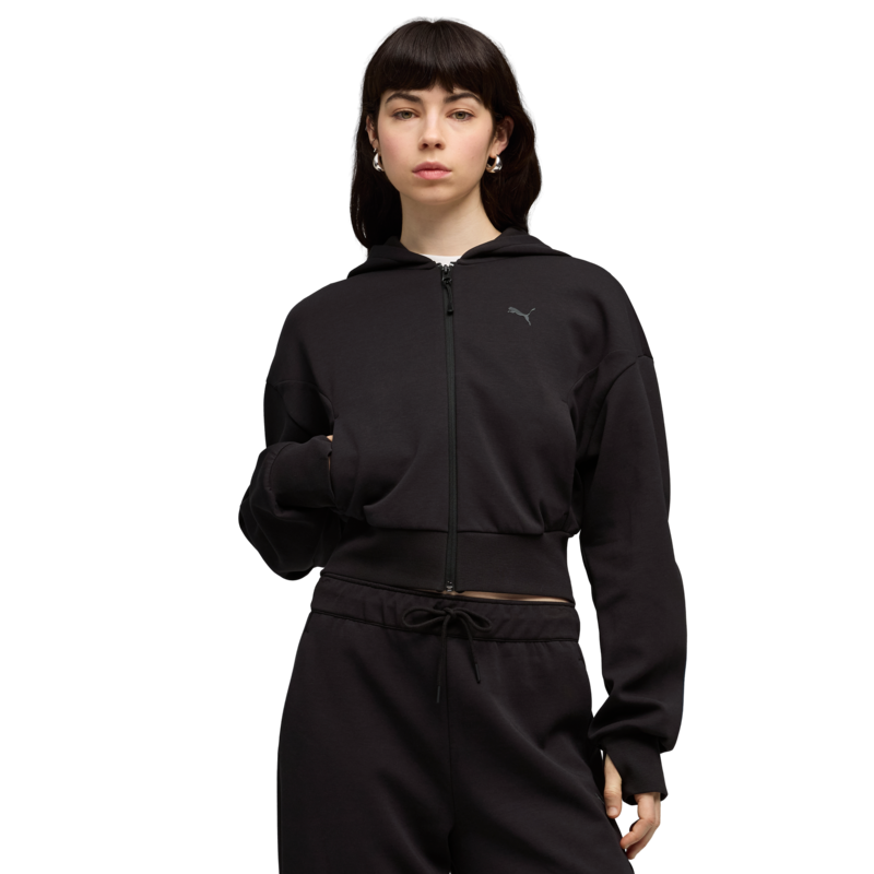 Ženski duks sa zipom i kapuljačom Puma Pumatech sense full-zip soft touch drycell hoodie dk