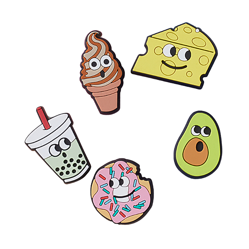Unisex set Crocs Lights up food friends 5 pack