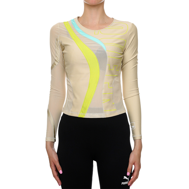Ženska majica Puma Uptown b.t.w. graphic ls top