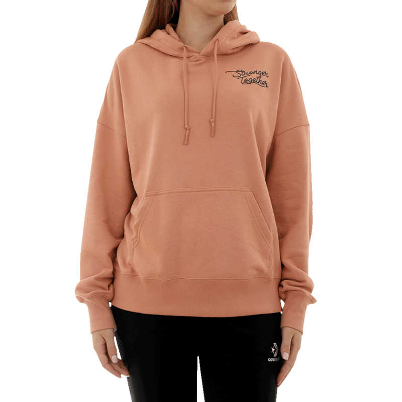 Ženski duks Converse WMN STRONGER TOGETHER OS HOODIE GOL