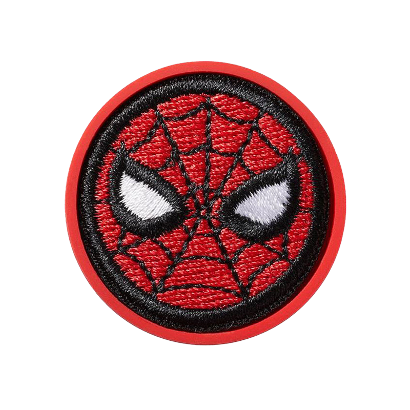 Unisex bedž Crocs Spiderman cartoon face