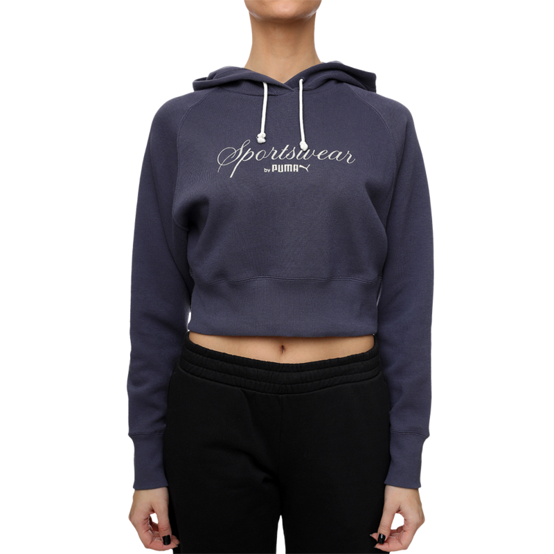 Ženski duks Puma Classics+ relaxed cropped hoodie