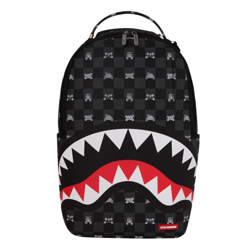 Unisex ranac Sprayground Gray peeking character check backpack