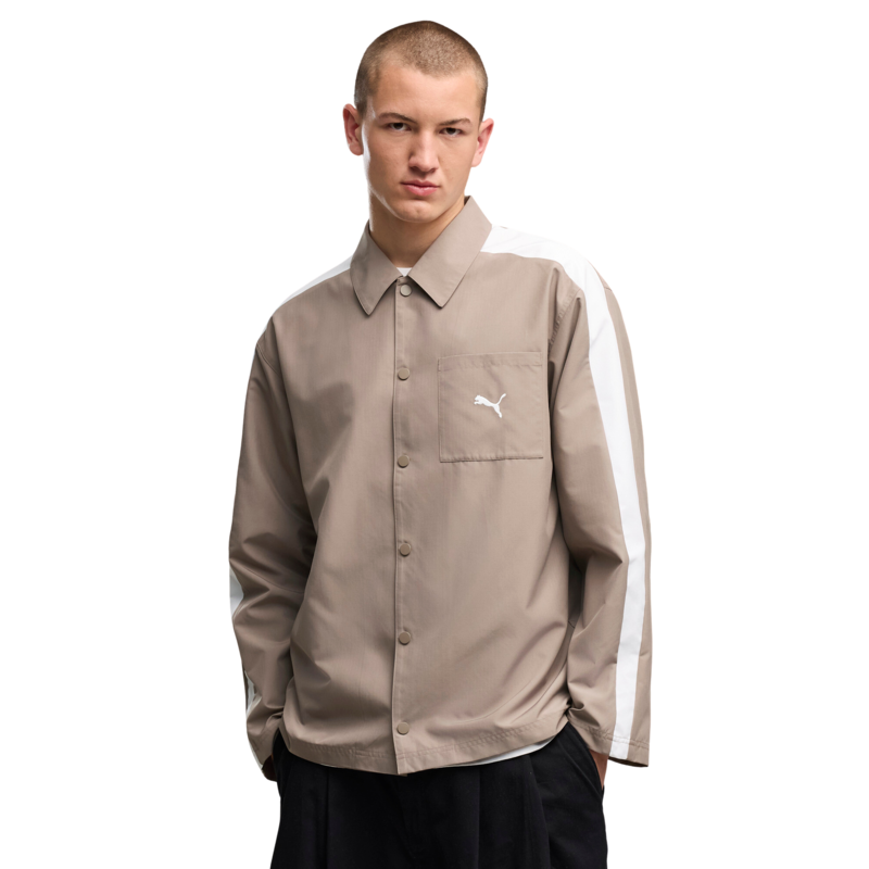 Muška košulja Puma T7 relaxed woven overshirt
