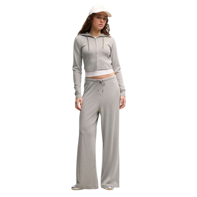 Ženski duks Puma Ess ribbed full-zip soft touch hoodie