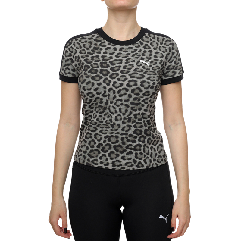 Ženska majica Puma T7 leo luxe aop slim tee