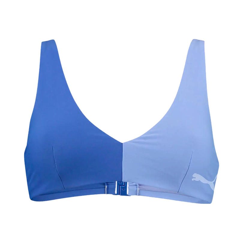 Ženski kupaći gornji deo Puma SWIM WOMEN COLOURBLOCK PLUNGE TOP 1P