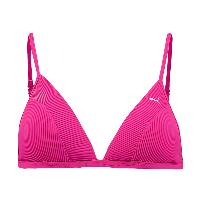 Ženski kupaći gornji deo Puma Swim women ribbed triangle top 1p