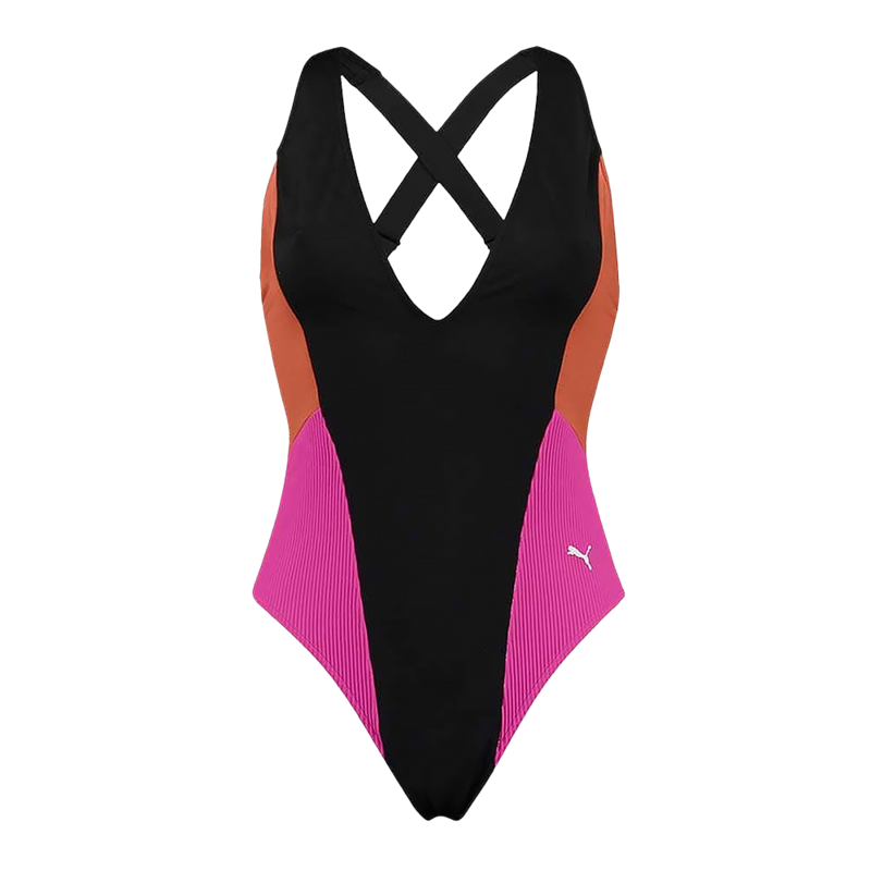 Ženski kupaći Puma SWIM WOMEN PLUNGE SWIMSUIT 1P