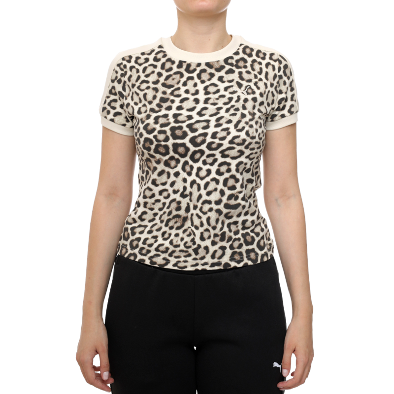 Ženska majica Puma T7 leo luxe aop slim tee