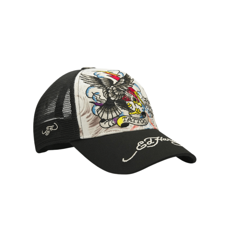 Unisex kačket Ed Hardy tattoo eagle 5 panel trucker cap