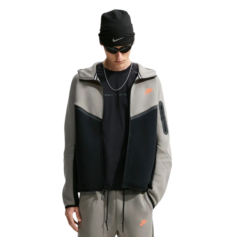Muški duks sa zipom i kapuljačom Nike M nk tch flc fz wr hoodie