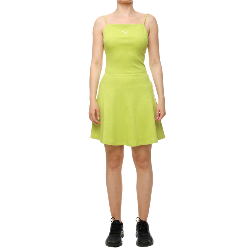 Ženska haljina Puma Wardrobe ess ribbed flared short dress