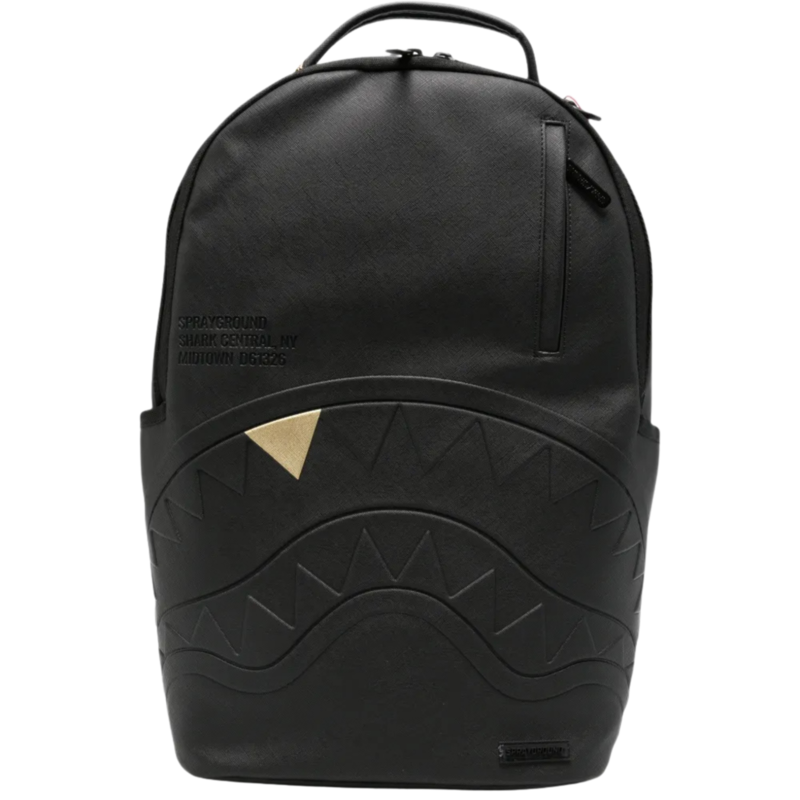 Unisex ranac Sprayground Blacked Out Embossed Gold Tooth Backpack