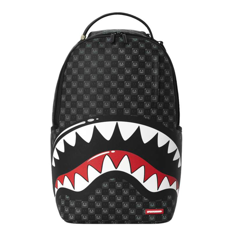Unisex ranac Sprayground Sharks In Paris Wtf Bubbly Black Check Backpack