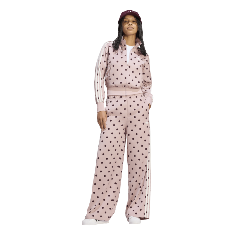 Ženska trenerka donji deo adidas Satin polka dots wide leg pant