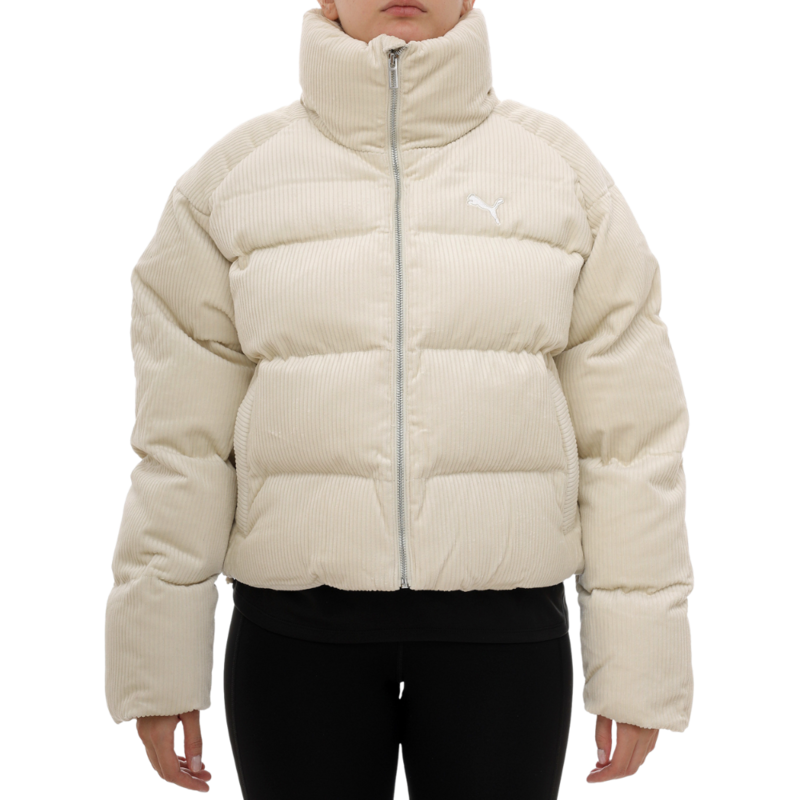 Ženska zimska jakna Puma Wardrobe ess corduroy puffer jacket