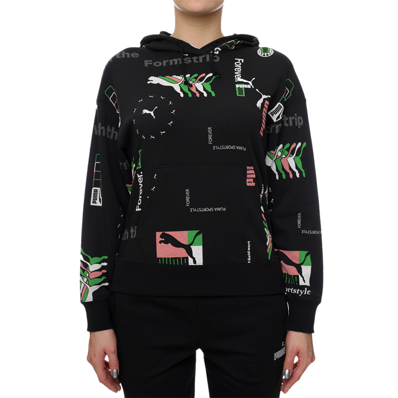 Ženski duks Puma CLASSICS Brand Love AOP Hoodie TR