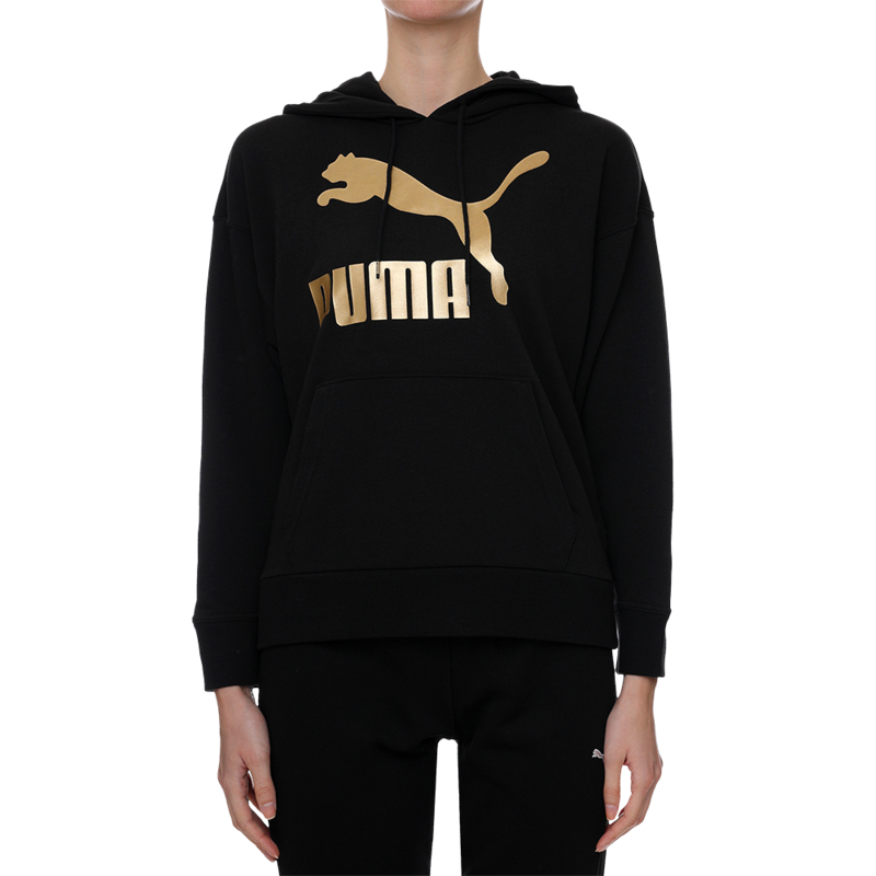 Ženski duks Puma CLASSICS LOGO HOODIE (S)