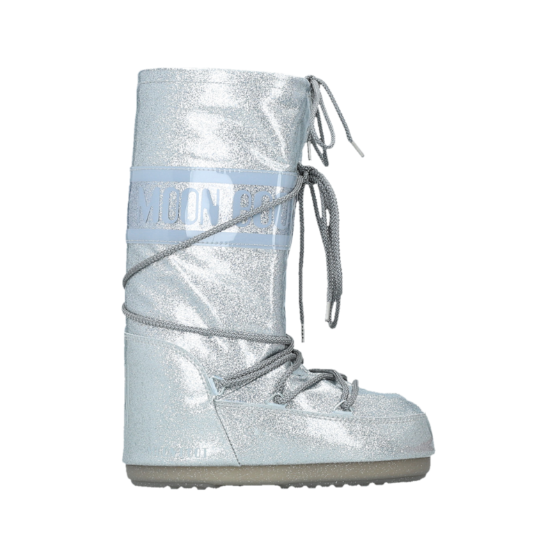 Ženske čizme Moon Boot Icon glitter silver