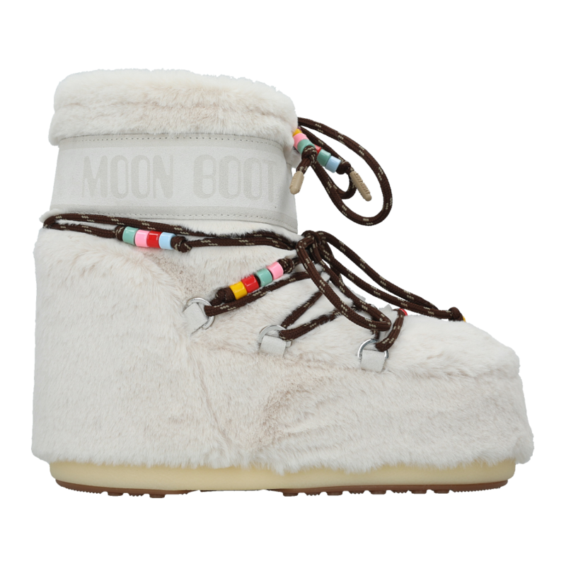 Ženske čizme Moon Boot Icon low faux fur cream