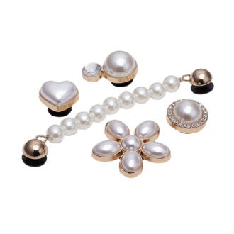 Unisex set Crocs Dainty pearl jewelry 5 pack
