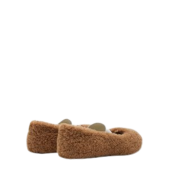 Ženske baletanke Mb Shearling ballerina cognac