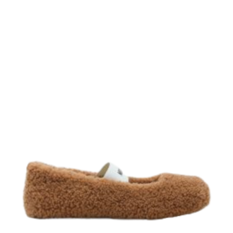 Ženske baletanke Mb Shearling ballerina cognac