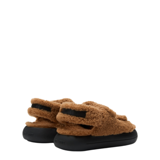 Ženske sandale Mb Shearling sandal cognac