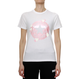 Ženska majica Converse Radiating Love Ss Slim Graphic Tee
