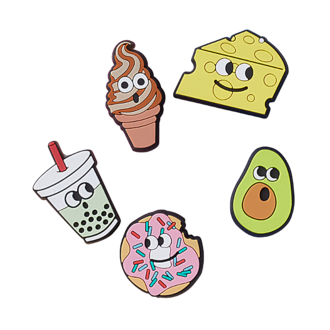 Unisex set Crocs Lights up food friends 5 pack