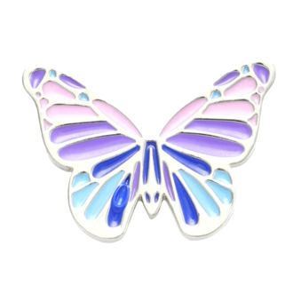 Unisex set Crocs Multi Purple Butterfly