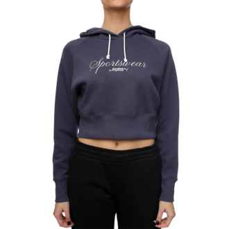 Ženski duks Puma Classics+ relaxed cropped hoodie