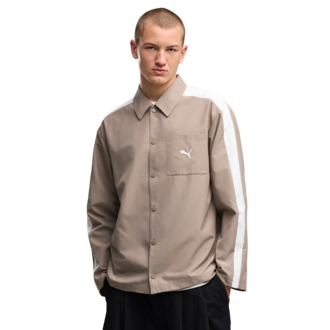 Muška košulja Puma T7 relaxed woven overshirt