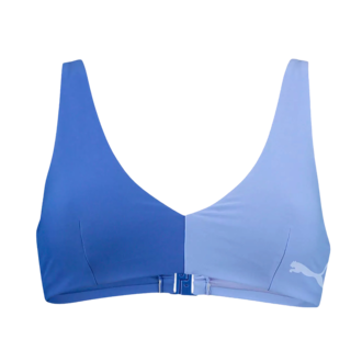 Ženski kupaći gornji deo Puma SWIM WOMEN COLOURBLOCK PLUNGE TOP 1P