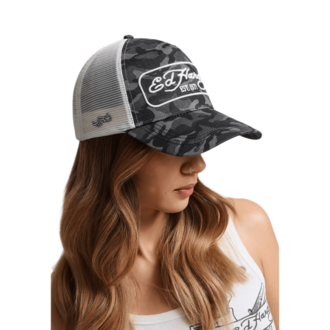 Unisex kačket Ed Hardy 1971 camo 5 panel trucker cap