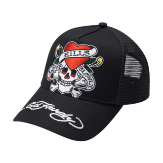 Unisex kačket Ed Hardy love-slowly twill front mesh trucker
