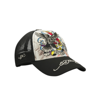 Unisex kačket Ed Hardy tattoo eagle 5 panel trucker cap