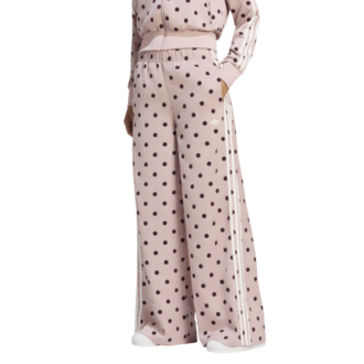 Ženska trenerka donji deo adidas Satin polka dots wide leg pant