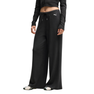 Ženska trenerka donji deo Puma Ess ribbed wide leg soft touch pants op