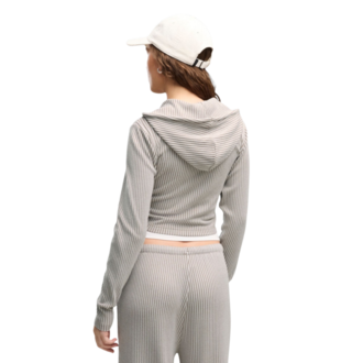Ženski duks Puma Ess ribbed full-zip soft touch hoodie