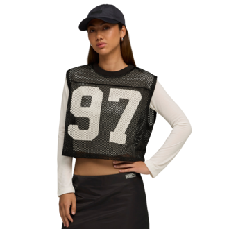 Ženska majica top Puma X rosé relaxed mesh top