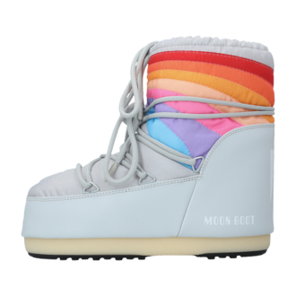 Ženske čizme Moon Boot Icon Low Rainbow Glacier Grey
